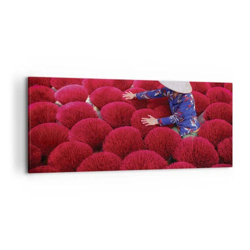 Obraz na plátně - Na rýžovém poli - 120x50 cm