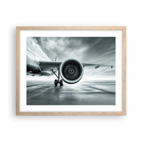 Plakát v rámu světlý dub - Toto je síla! - 50x40 cm