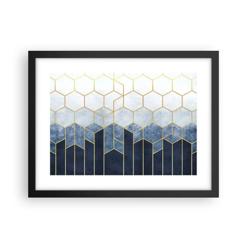 Plakát v černém rámu - Kompozice v synkopickém rytmu - 40x30 cm