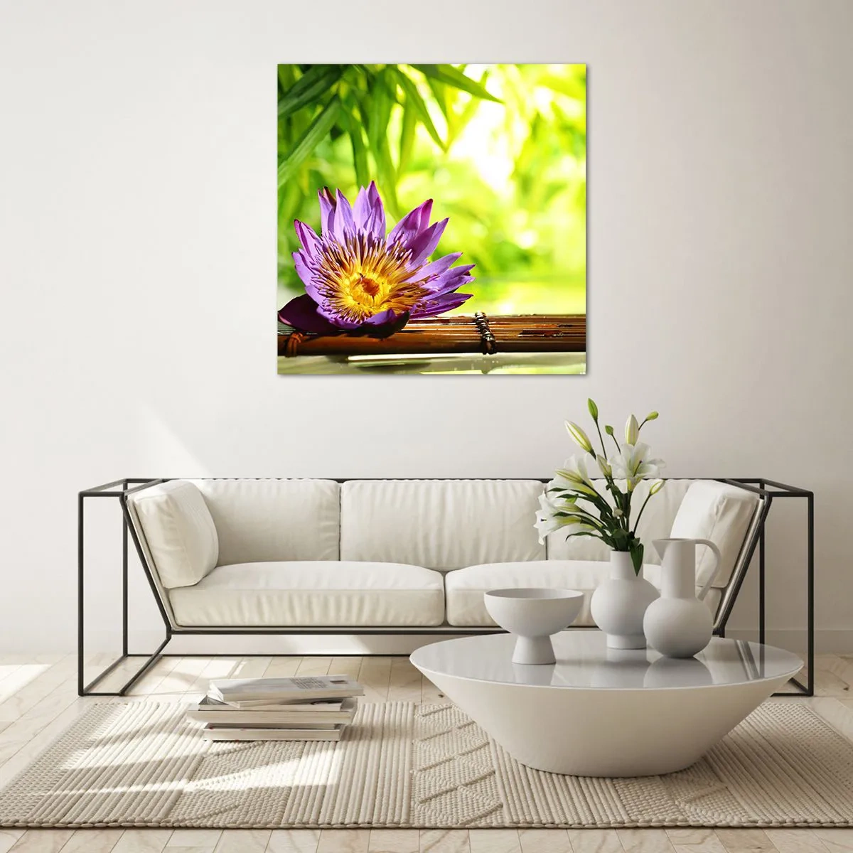 Obraz na skle - Na asijském slunci - 60x60 cm