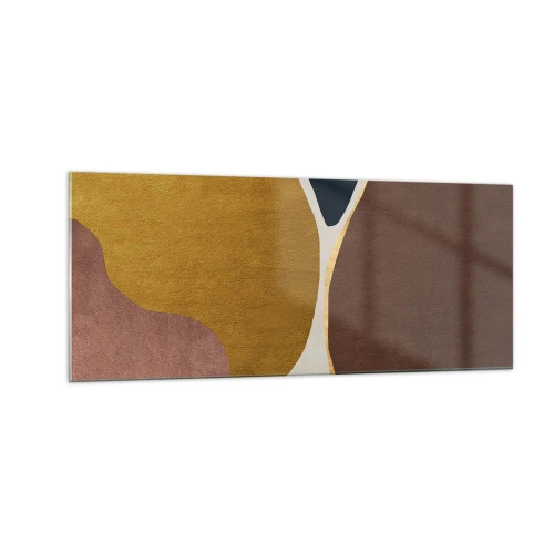 Obraz na skle - Abstrakce – místo v prostoru - 100x40 cm