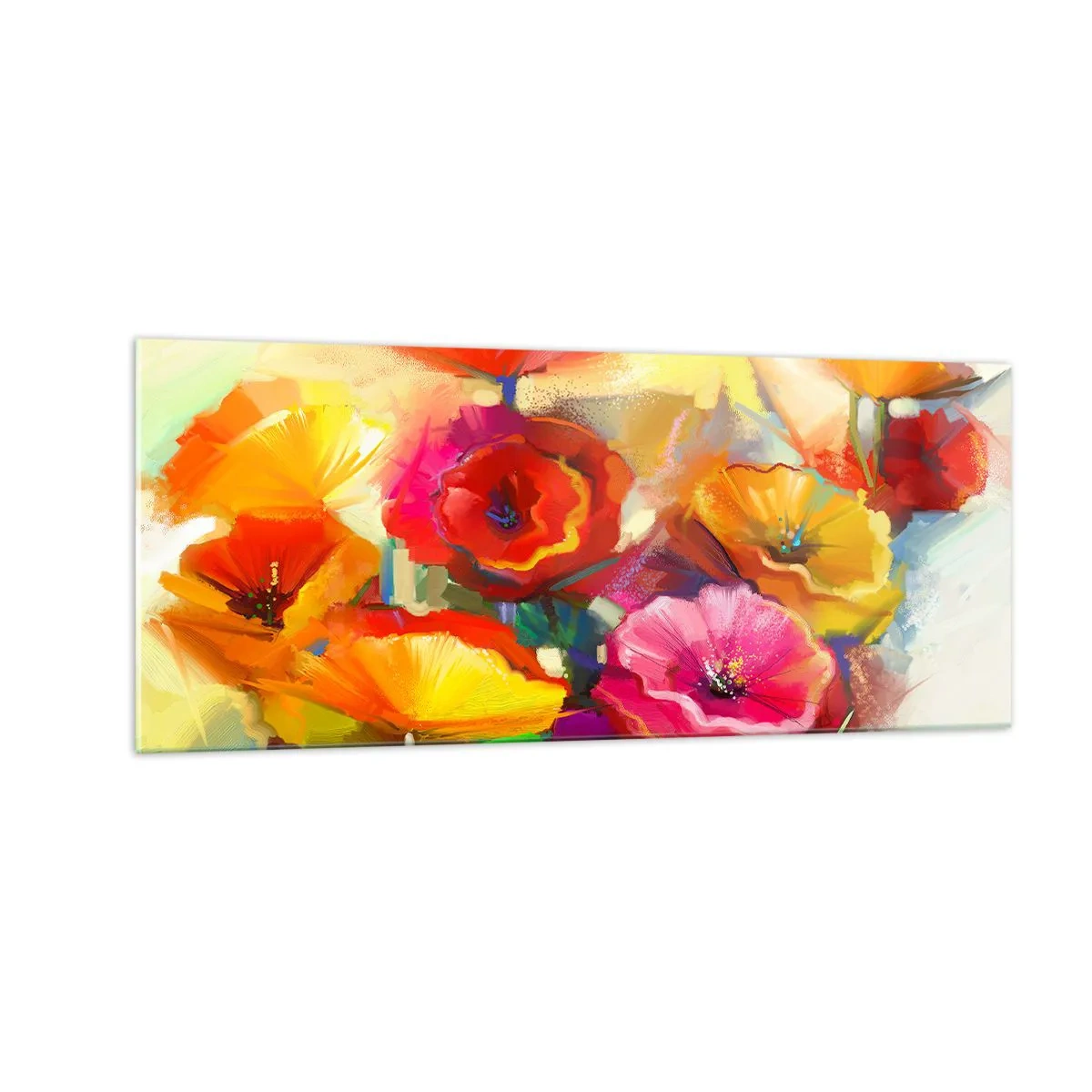 Obraz na skle - Nejenom červené - 100x40 cm