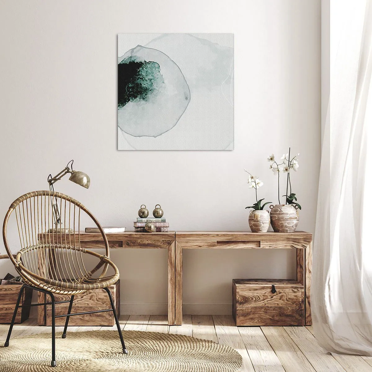 Obraz na plátně - V kapce vody - 50x50 cm