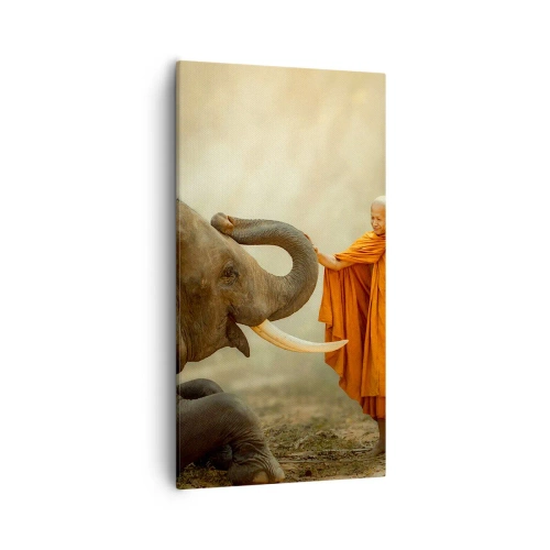 Obraz na plátně - Setkání na cestách - 55x100 cm