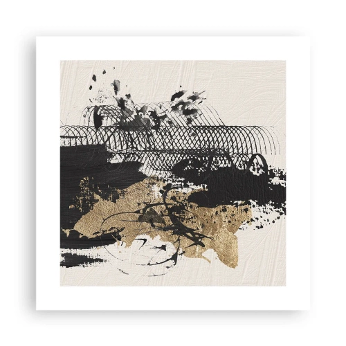 Plakát - Kompozice s vášní - 40x40 cm