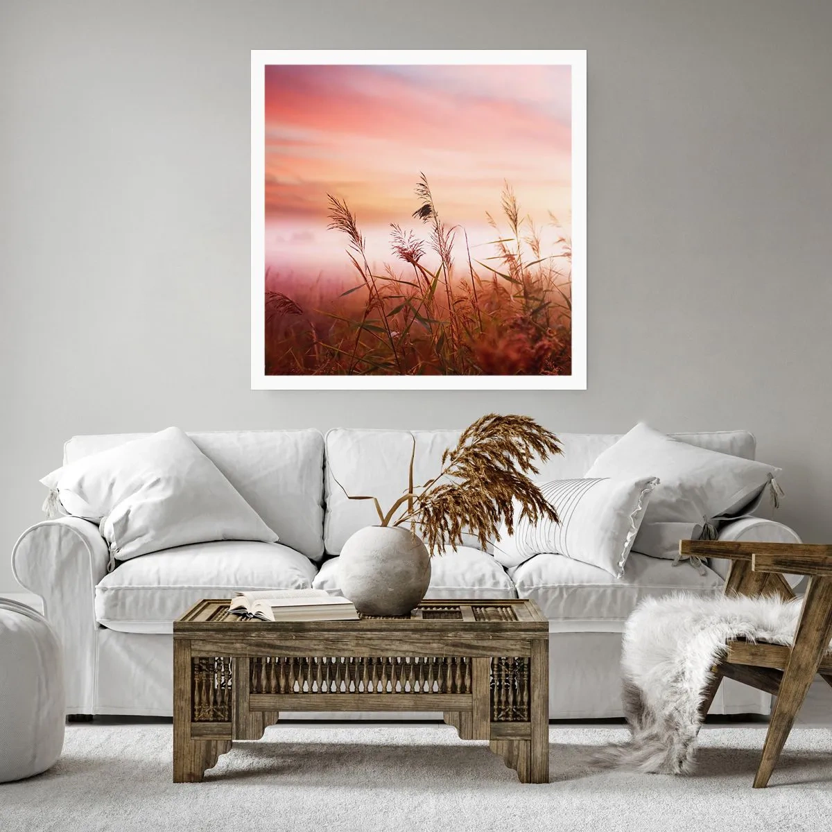 Plakát - Draci, pampelišky a vítr - 40x40 cm