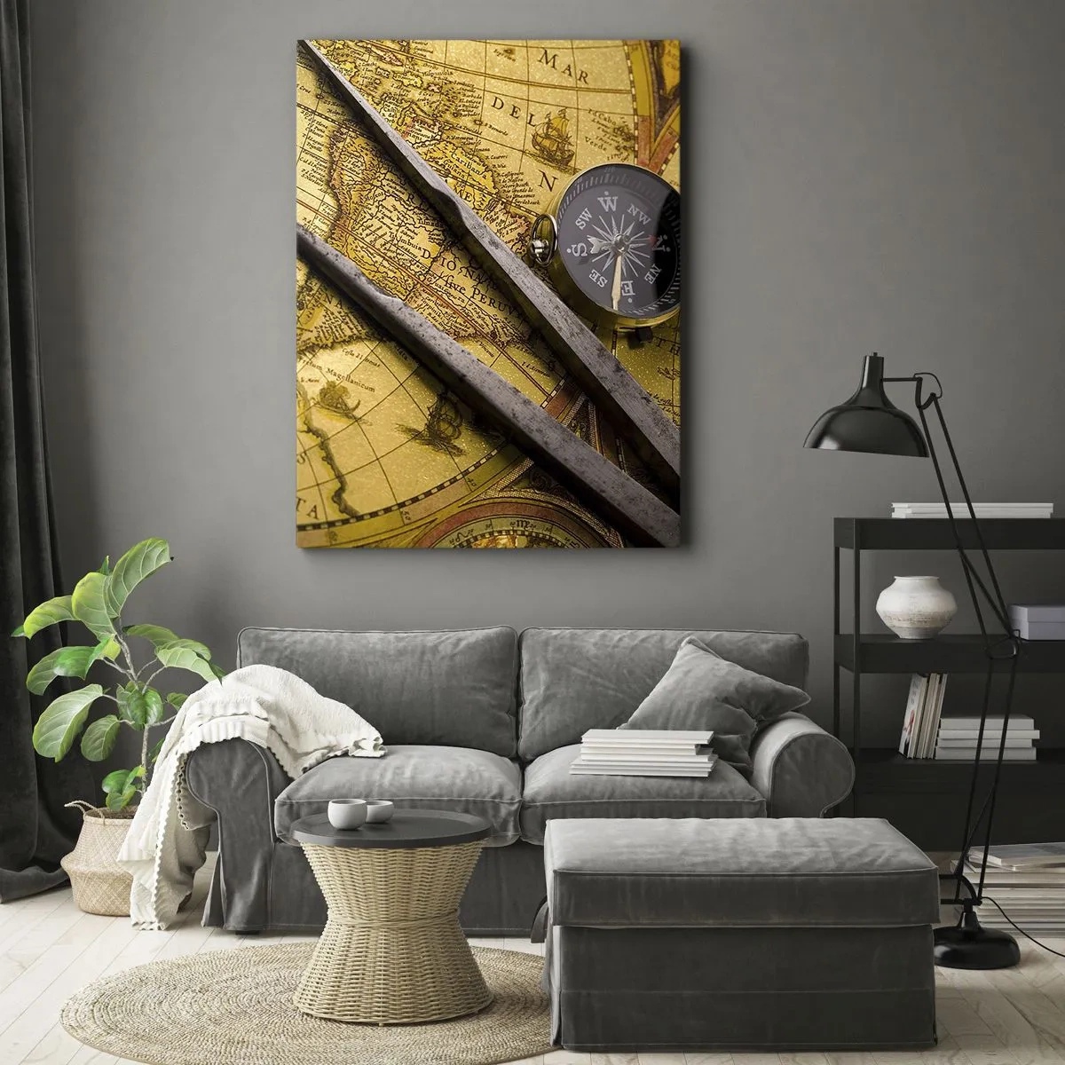 Obraz na plátně - Kde jsou ty poklady? - 45x80 cm