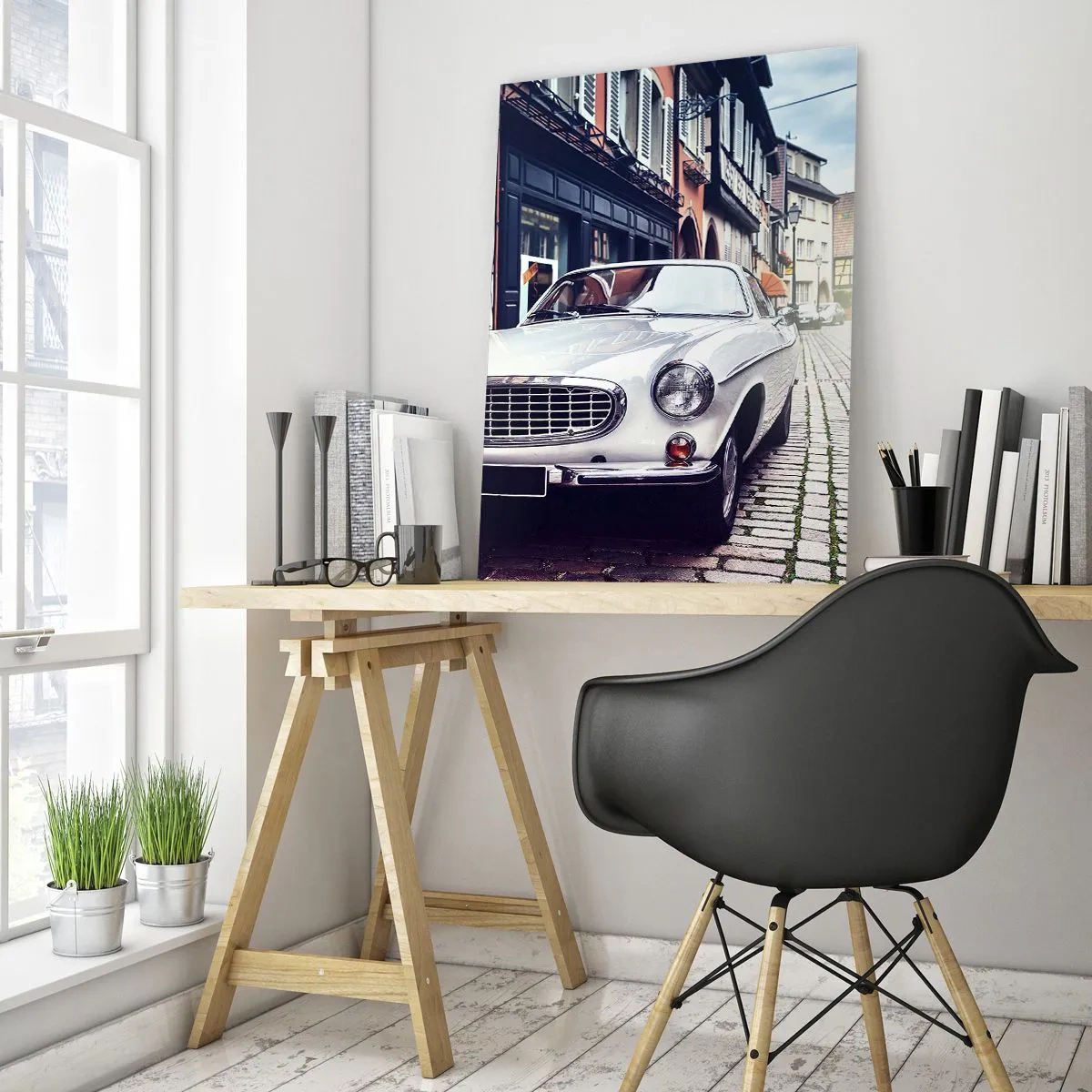 Obraz na skle - Minulost je dnes - 50x70 cm