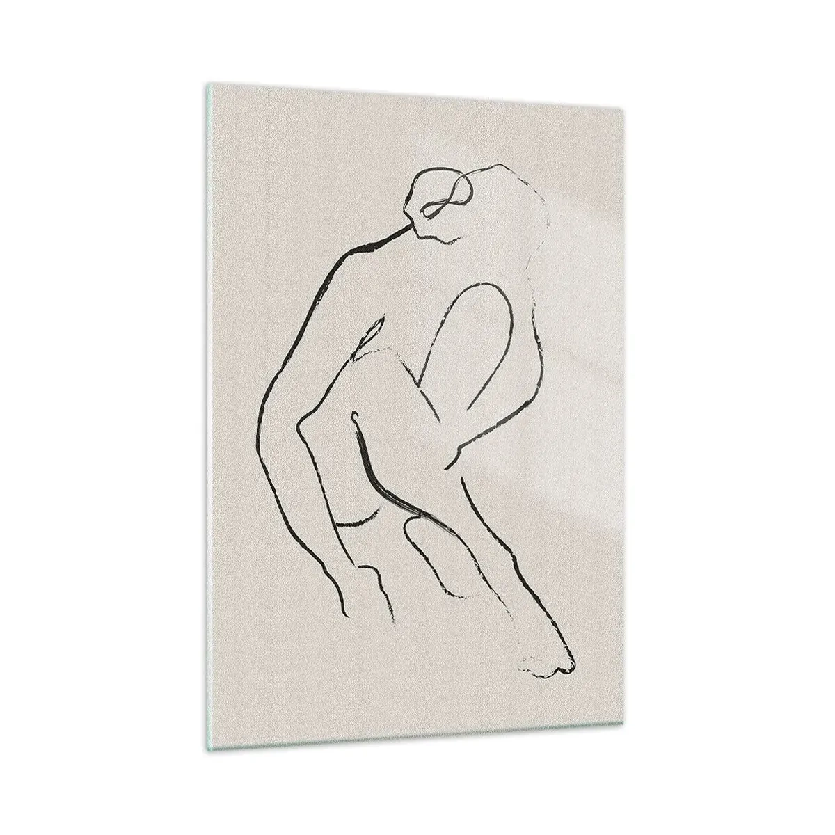 Obraz na skle - Intimní skica - 50x70 cm