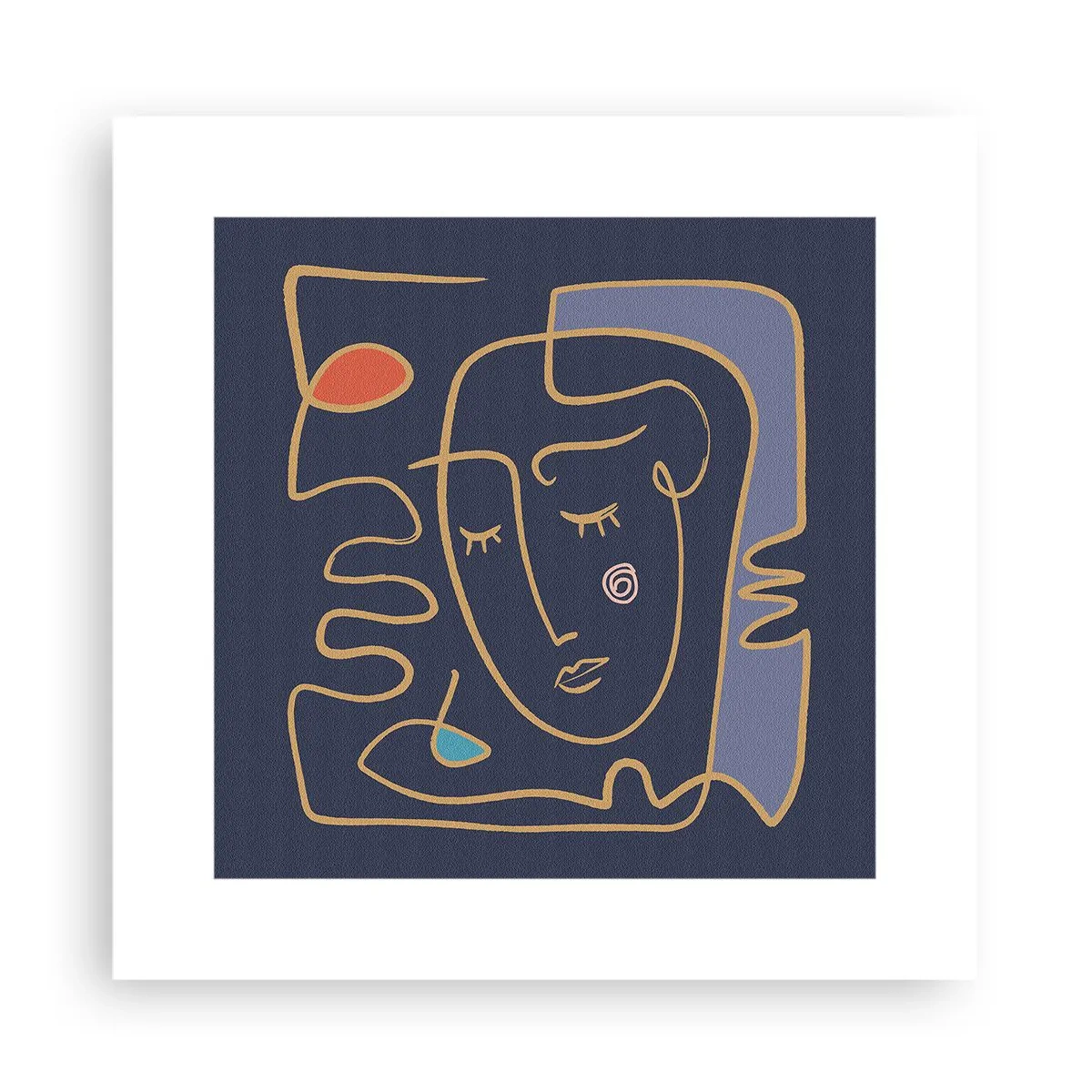 Plakát - V zádumčivosti - 30x30 cm