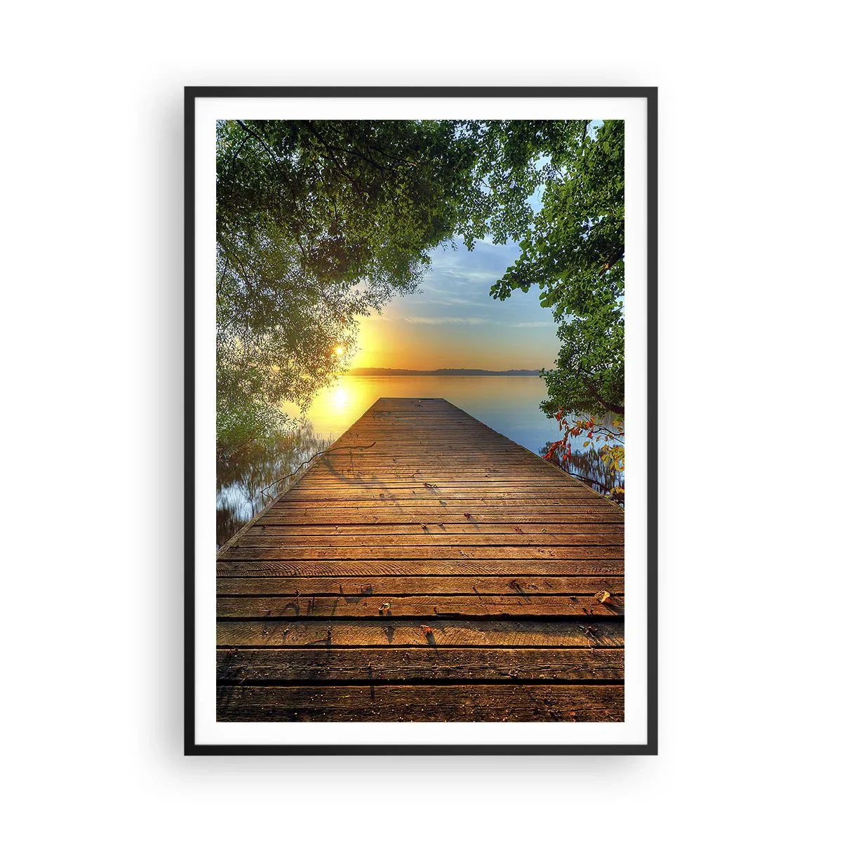 Plakát v černém rámu - Nespěchej, posaď se - 70x100 cm