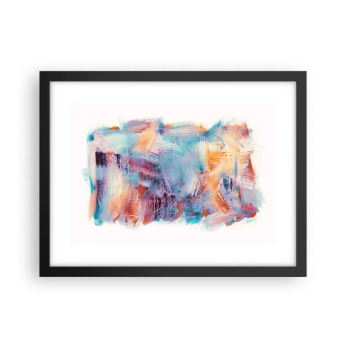 Plakát v černém rámu - Barevný nepořádek - 40x30 cm
