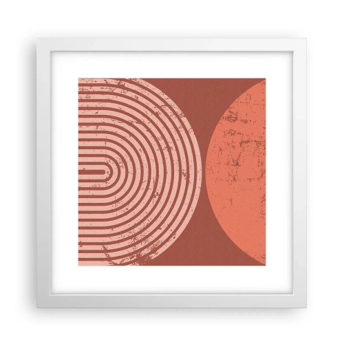 Plakát v bílém rámu - Blízký vztah - 30x30 cm