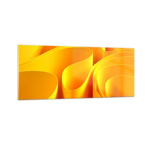 Obraz na skle - Jako sluneční vlny - 100x40 cm