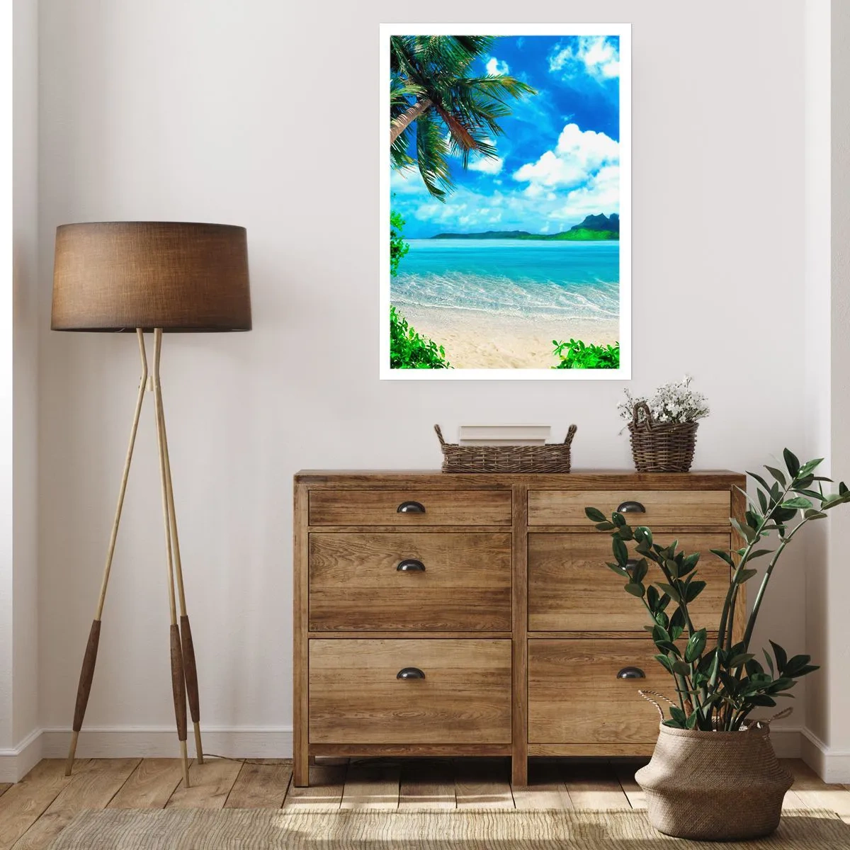 Plakát - Modř tropů - 50x70 cm