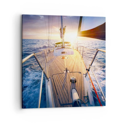 Obraz na plátně - Běžící po vlnách - 70x70 cm