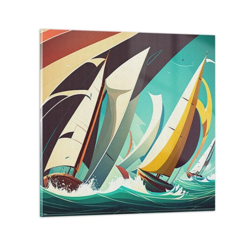 Obraz na skle - Jak vycházet s živly - 60x60 cm