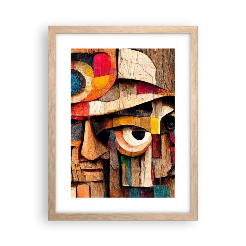 Plakát v rámu světlý dub - Vidím tě… - 30x40 cm