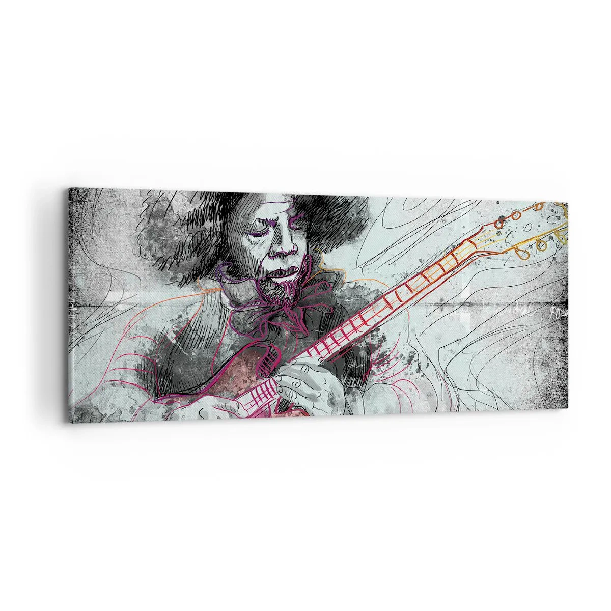 Obraz na plátně - Na vlnách hudby - 100x40 cm