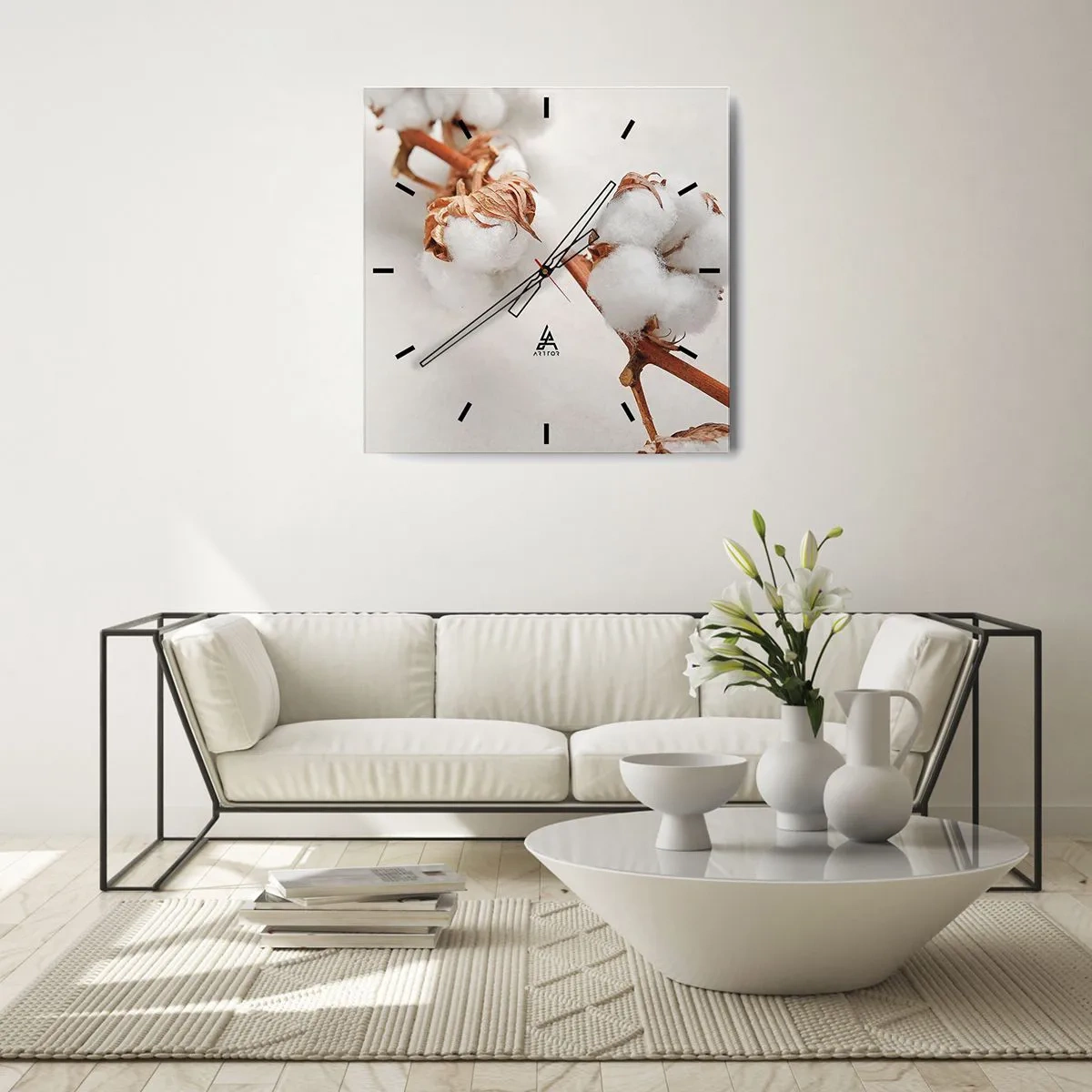 Nástěnné hodiny - Jenom objímat - 30x30 cm