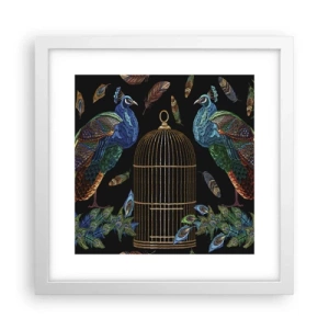 Plakát v bílém rámu - V královském rouchu - 30x30 cm