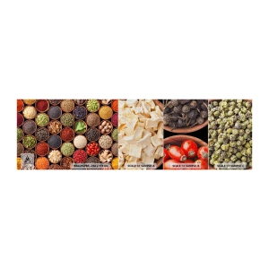 Vzor Fototapety Premium Canvas - Všechny chutě světa - Gastronomie, Koření, Sušené bylinky - 100x30 cm