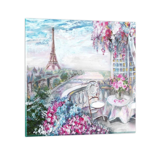 Obraz na skle - Nejkrásněji je tu v květnu - 30x30 cm