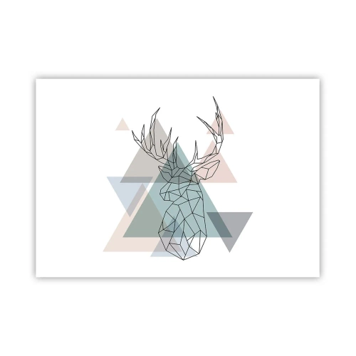 Plakát - V geometrickém lese - 100x70 cm