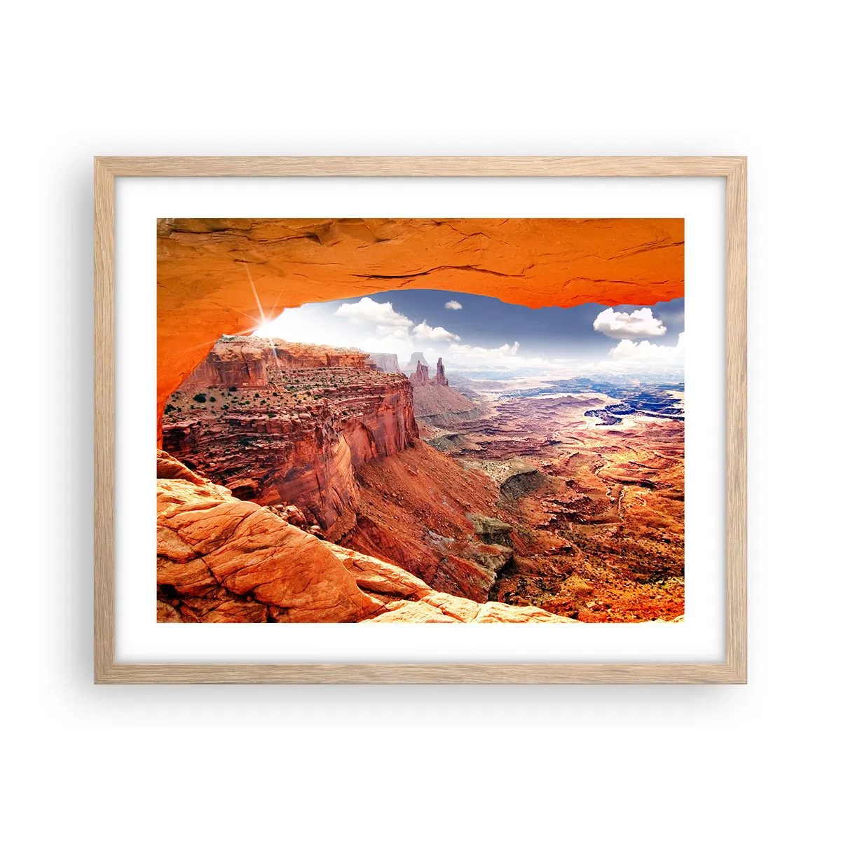 Plakát v rámu světlý dub - Vytesané samotnou přírodou - 50x40 cm