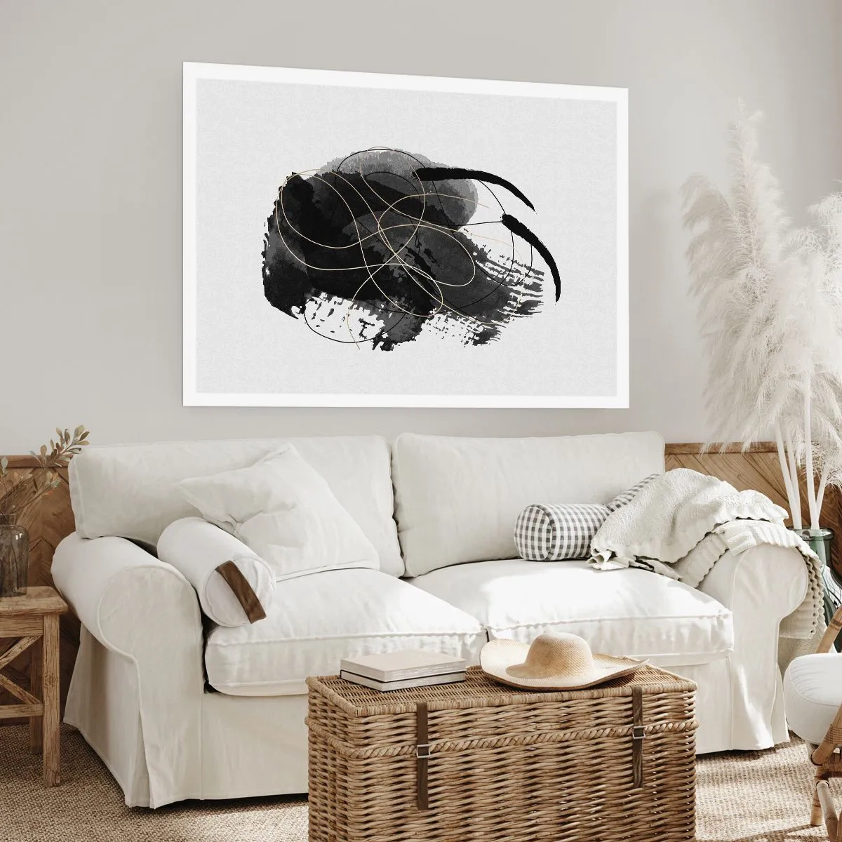 Plakát - Upletené z černé - 91x61 cm