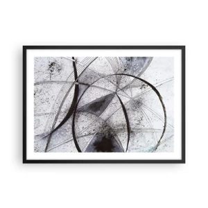 Plakát v černém rámu - Futuristická fantazie - 70x50 cm