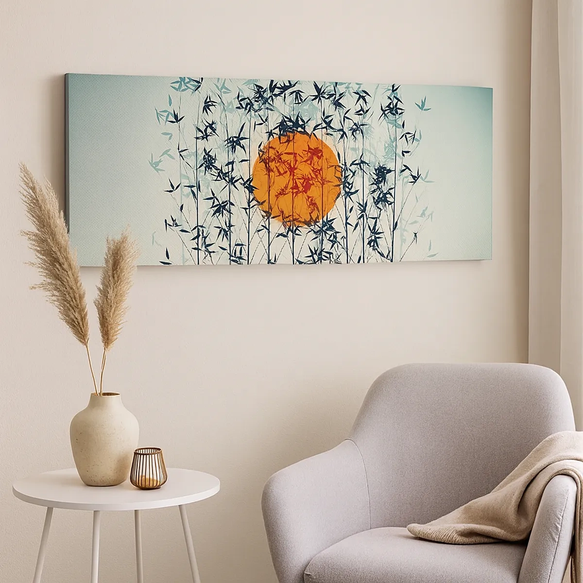 Obraz na plátně - Japonské slunce - 30x30 cm