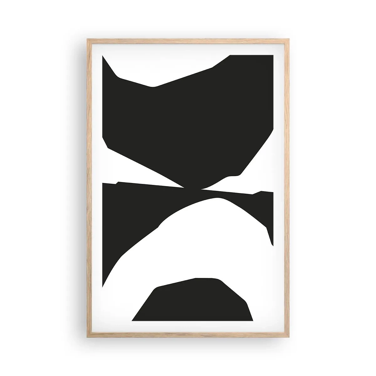 Plakát v rámu světlý dub - Positive-negative - 61x91 cm