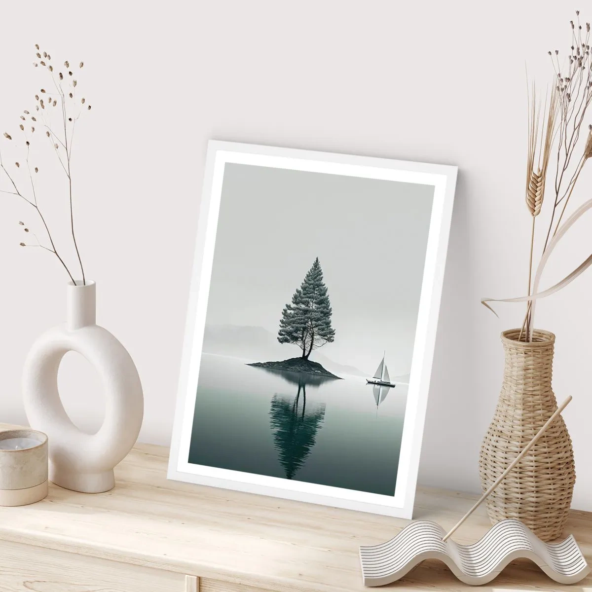 Plakát v bílém rámu - Snění - 40x50 cm