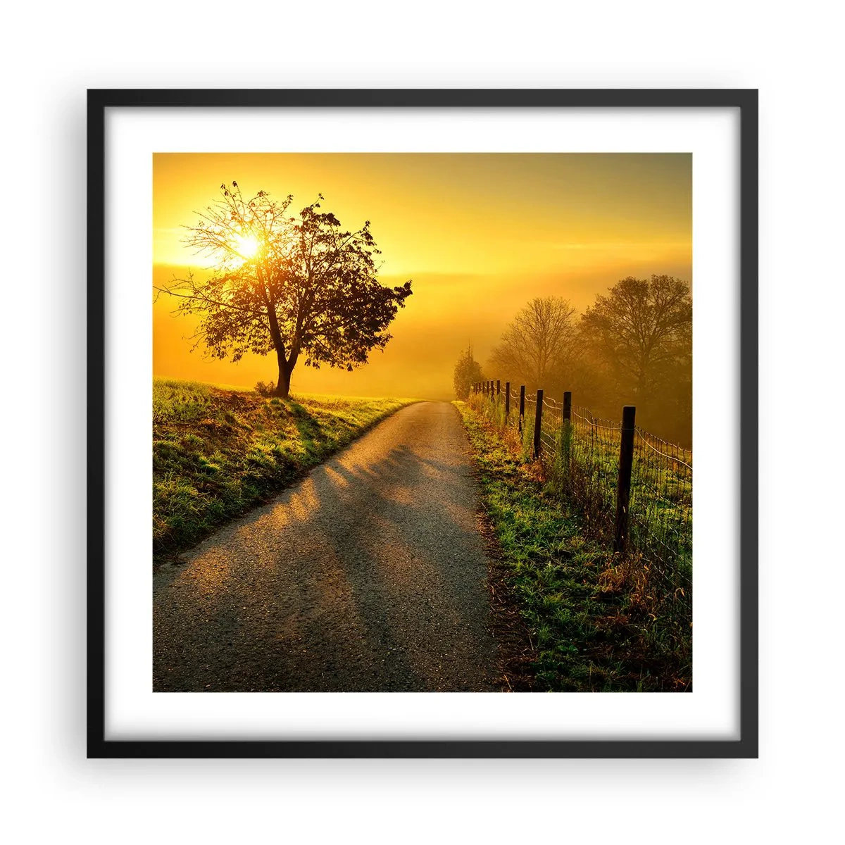 Plakát v černém rámu - Medové odpoledne - 50x50 cm