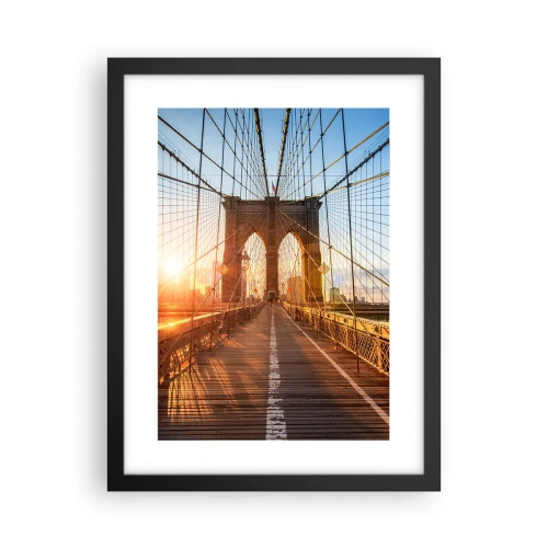 Plakát v černém rámu - Na zlatém mostě - 30x40 cm