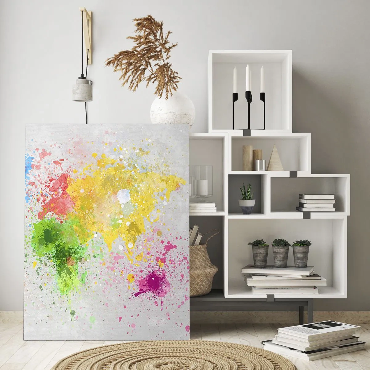 Obraz na skle - Všechny barvy světa - 50x70 cm
