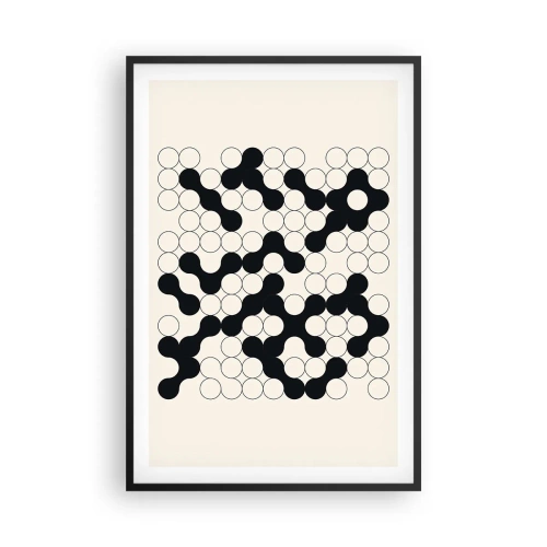 Plakát v černém rámu - Čínská hra – variace - 61x91 cm