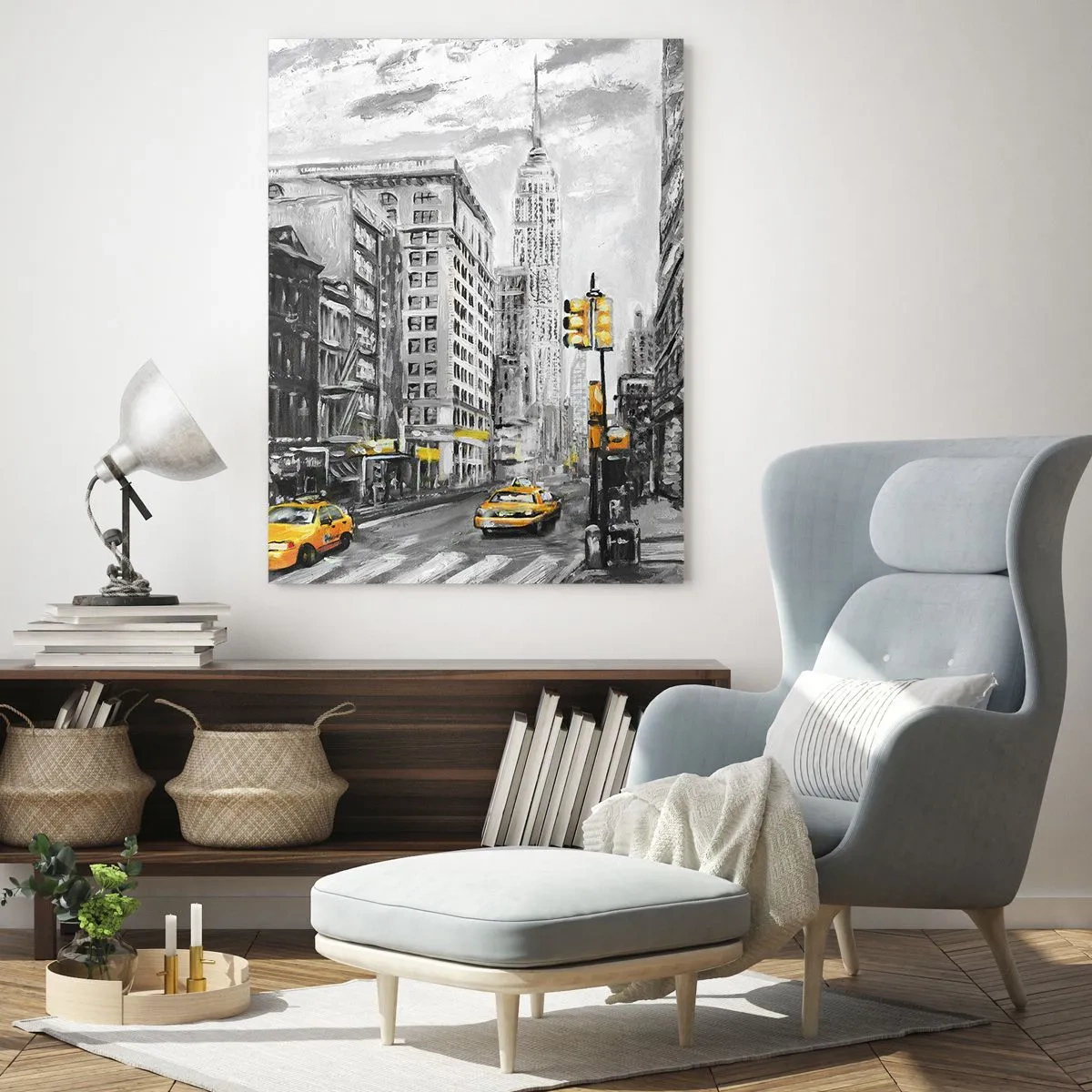 Obraz na skle - Newyorský příběh - 50x70 cm