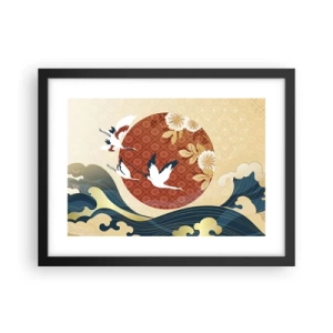 Plakát v černém rámu - Japonská pohádka - 40x30 cm