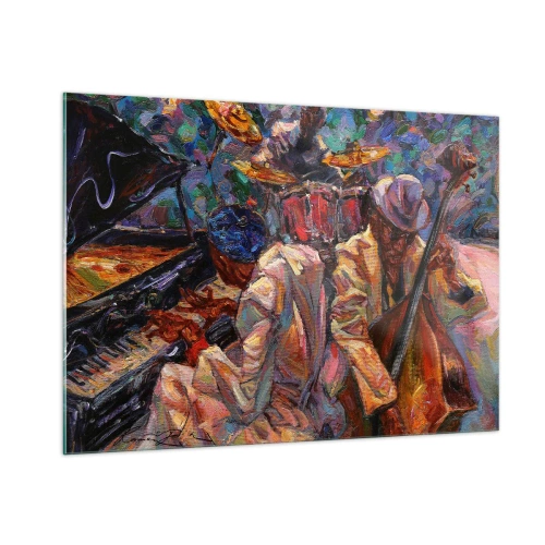 Obraz na skle - V jednom rytmu - 100x70 cm