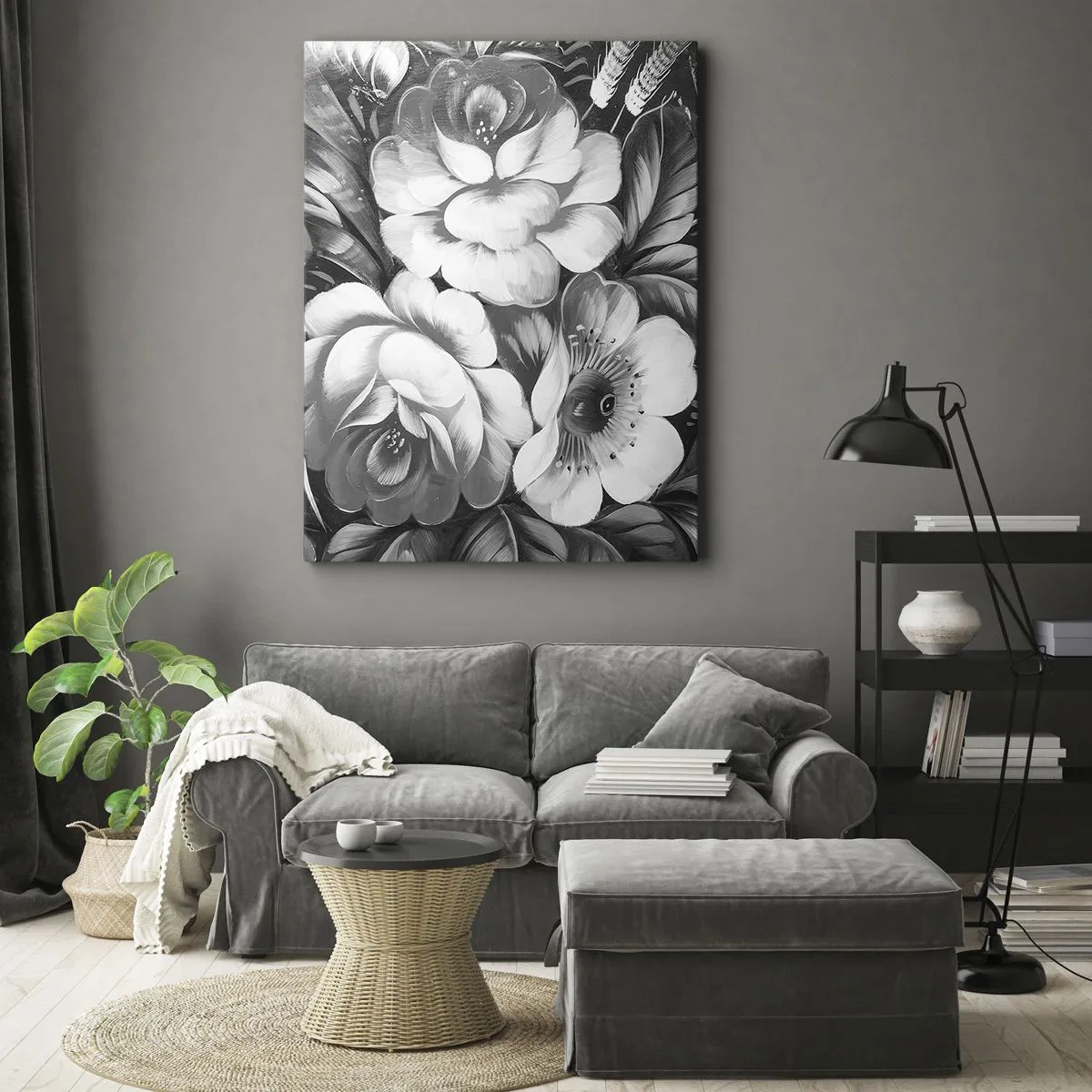 Obraz na plátně - Krásné dokonce v šedi - 50x70 cm