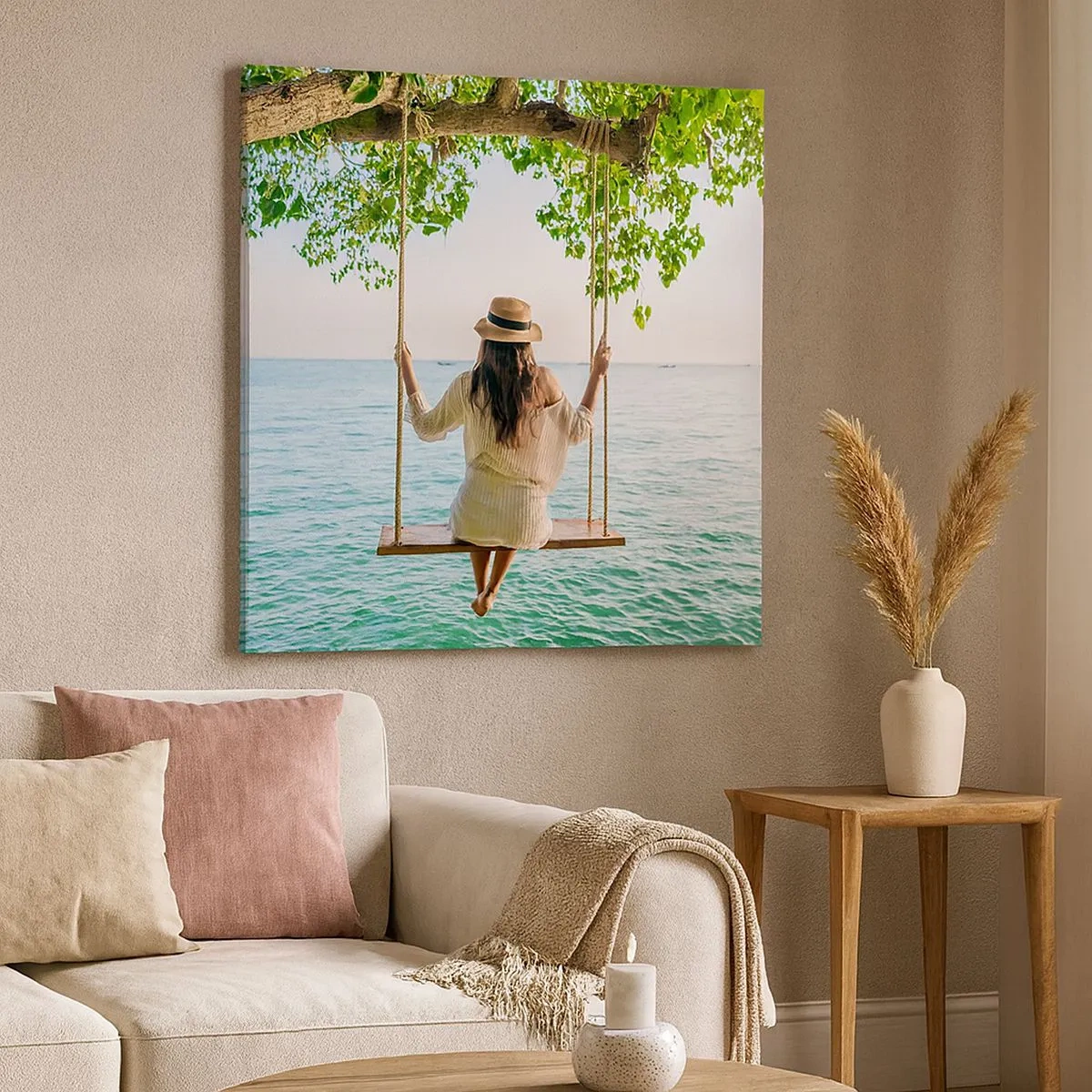 Obraz na plátně - Život je krásný - 30x30 cm