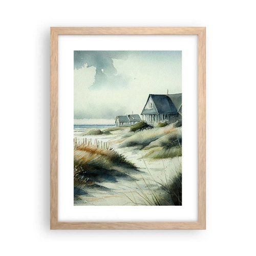 Plakát v rámu světlý dub - Daleko od shonu - 30x40 cm