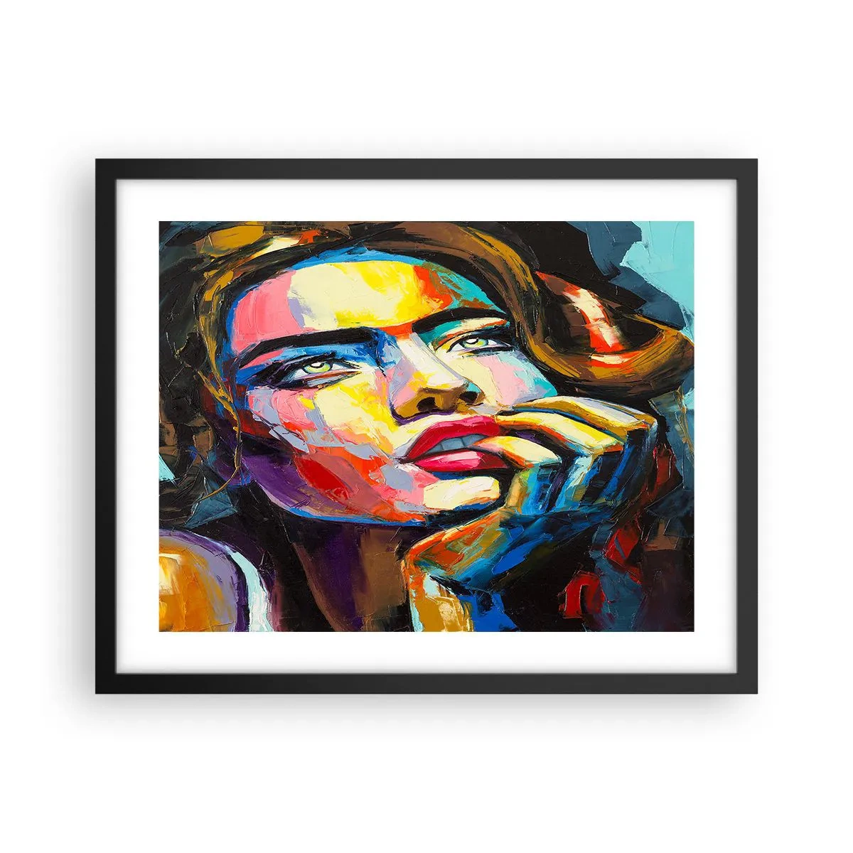 Plakát v černém rámu - Sny, jak ptáci letí oblohou - 50x40 cm