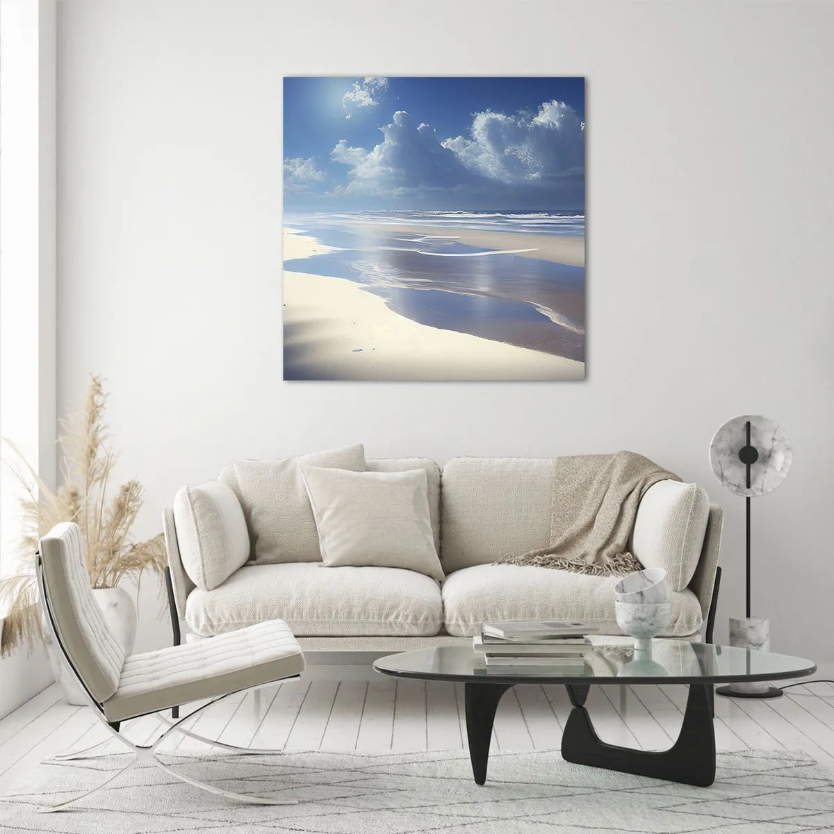 Obraz na skle - Dovolená v ráji - 50x50 cm