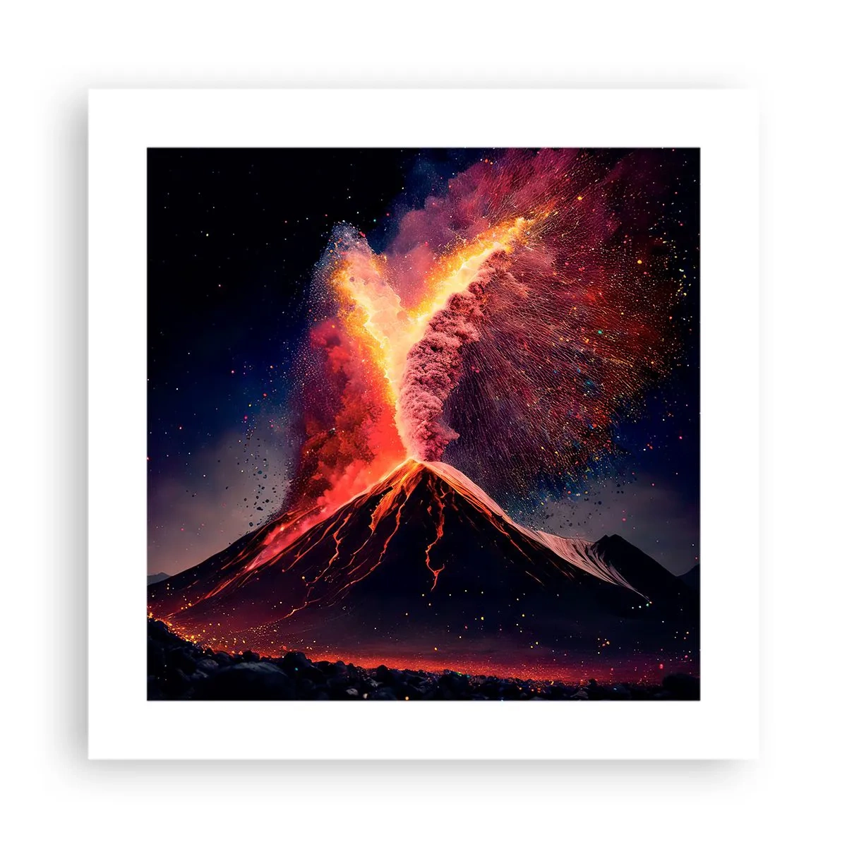 Plakát - Krása a hrůza - 40x40 cm