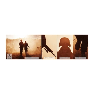 Fototapeta Vzorek Standard Eco - Call of Duty - Voják, Puška, Válečný - 100x30 cm
