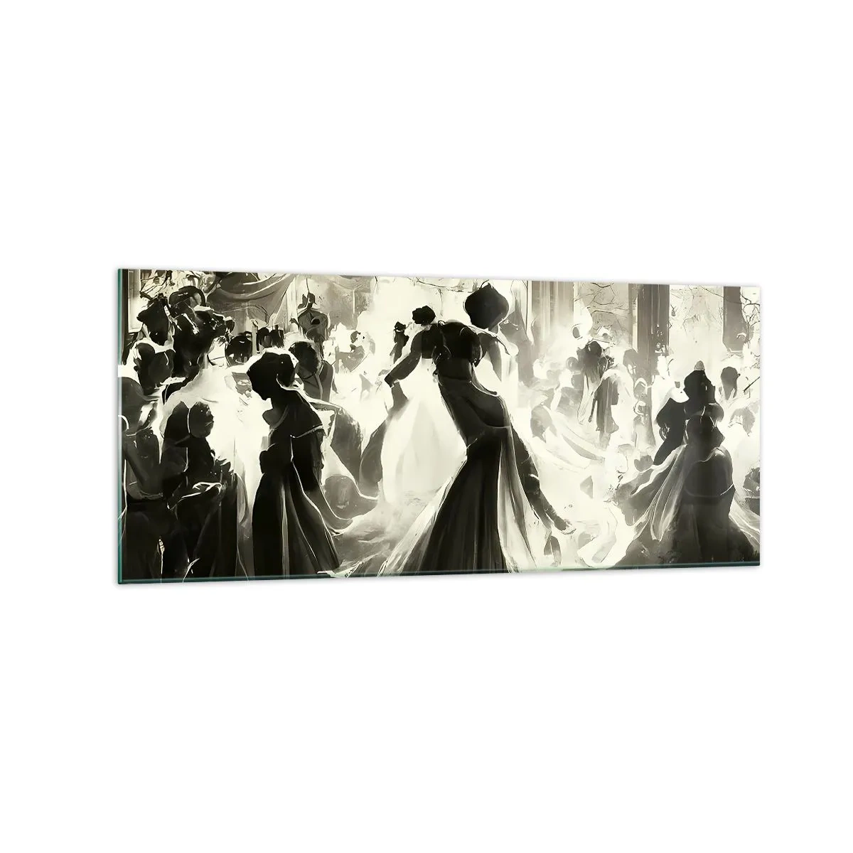 Obraz na skle - Velká maškaráda - 120x50 cm