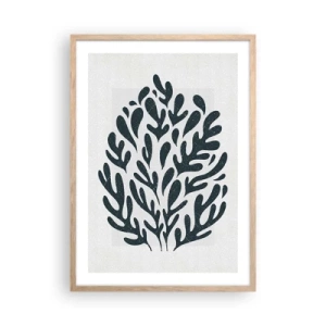 Plakát v rámu světlý dub - Tvary přírody - 50x70 cm